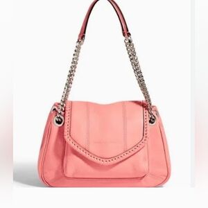 NWT Aimee Kestenberg Leather All For Love Shoulder Bag, Pink Peach